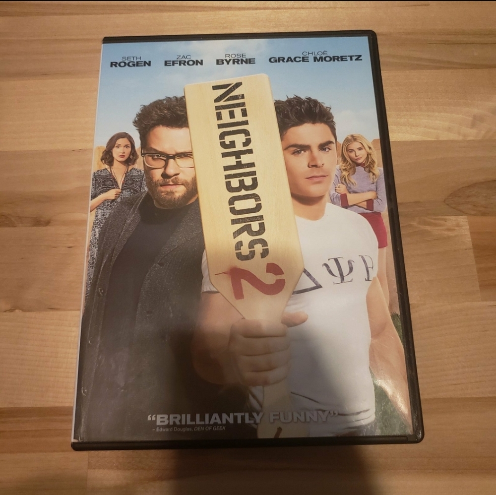 Neighbors 2 DVD Movie (Seth Rogen, Zac Efron, Rose Byrne, Chloe Grace Moretz)